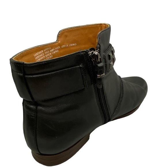 Earthies Treano Studded Black Leather Boots Booties Size 8B - Picture 4 of 11